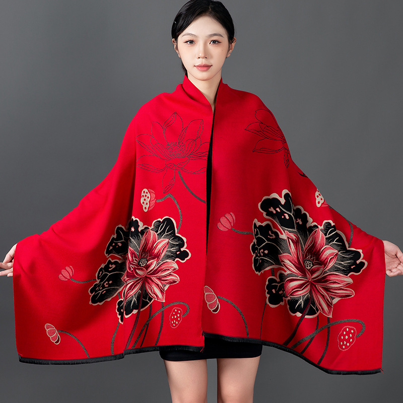Shawl Wrap Winter - Scialle invernale da donna Sciarpa di