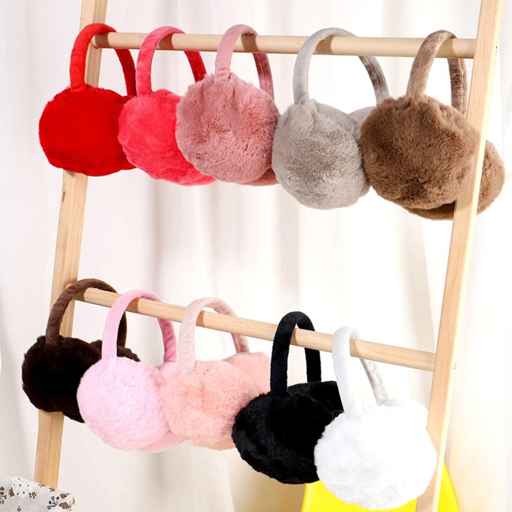 Earmuffs Foldable - Paraorecchie invernali soffici donna uomo Faux