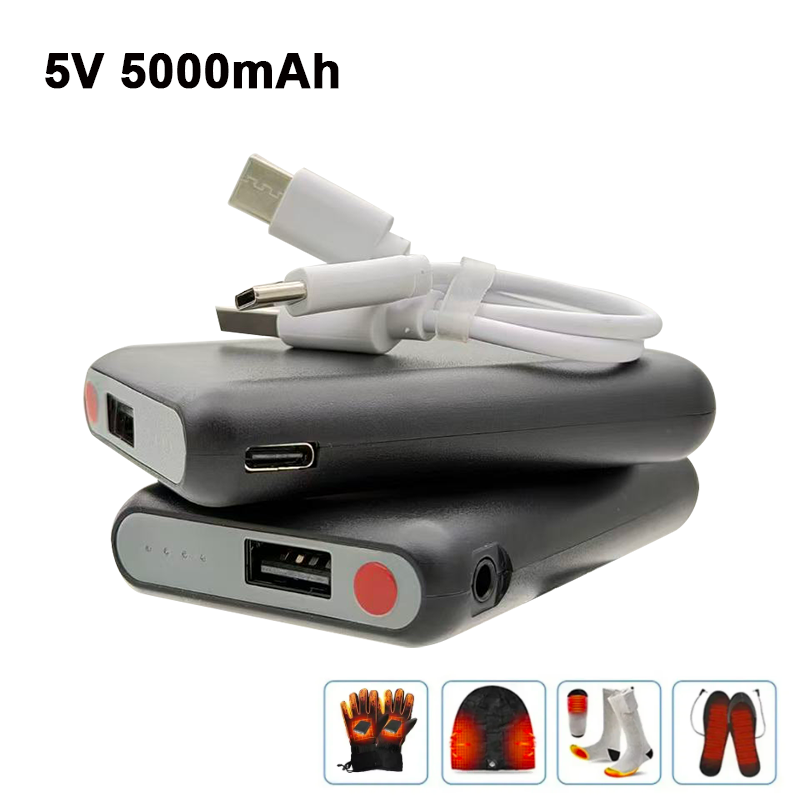 Heated Vest Battery - Power Bank Ricaricabile USB-C 5V 5000mAh