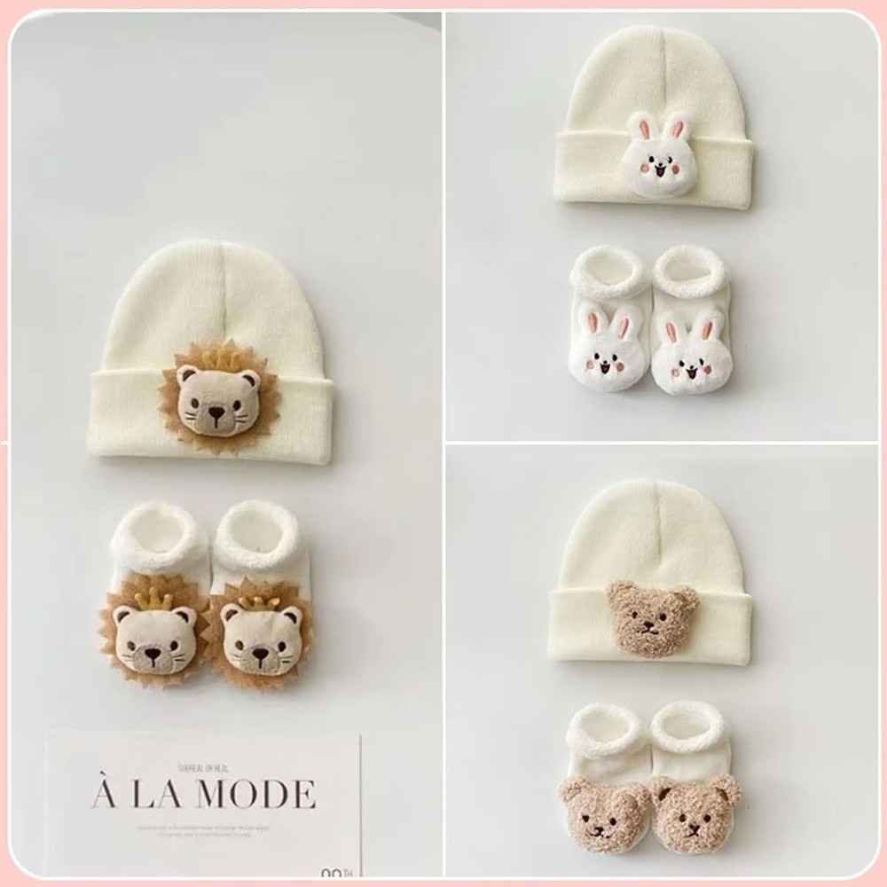 Knit Beanie Hat Warm - Set di 2 Pezzi: Nuovo Cappello
