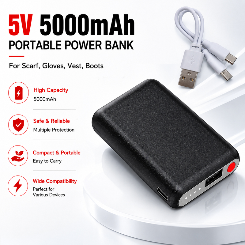 Batteria Power Bank 5V 5000mAh - Heated Vest Battery recensione e prezzo